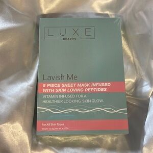 LUXE LAVISH ME - 5pc Sheet Mask Infused w/ Skin Loving Peptides